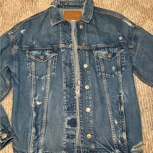 American eagle distressed denim jacket